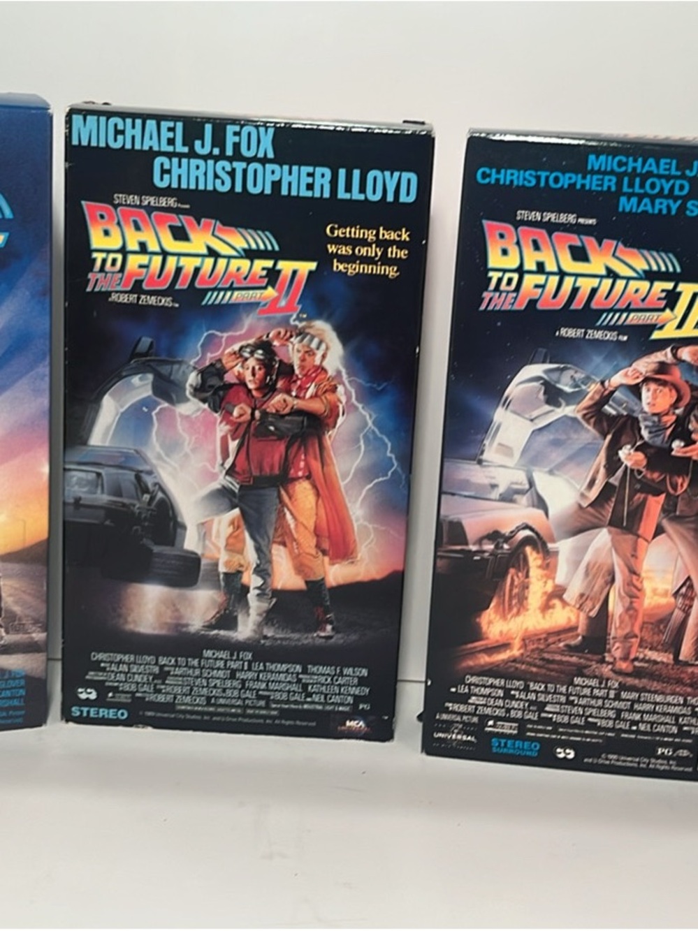 Universal Back to the Future Part II VHS - Black & Blue Artwork